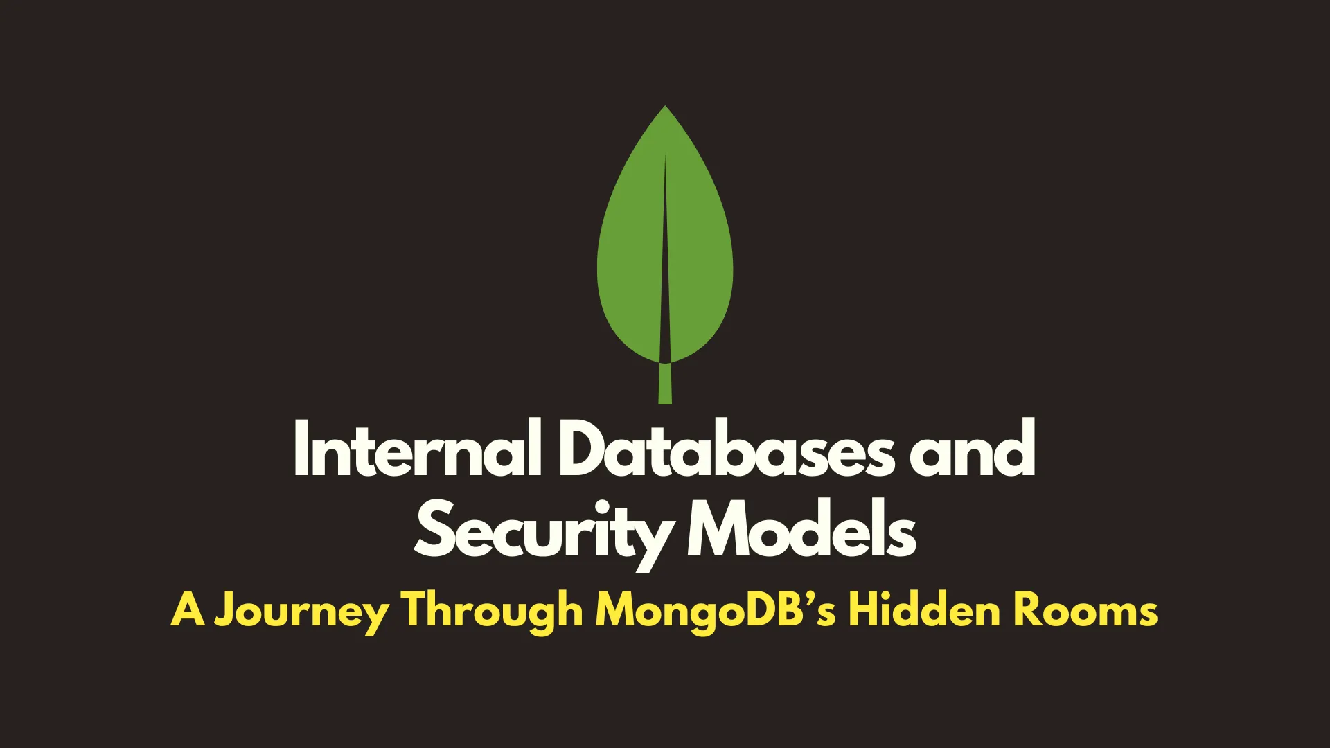 img of MongoDB Internal Databases and Advanced Security Models